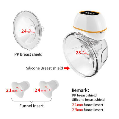 Convenient and portable wearable breast pump