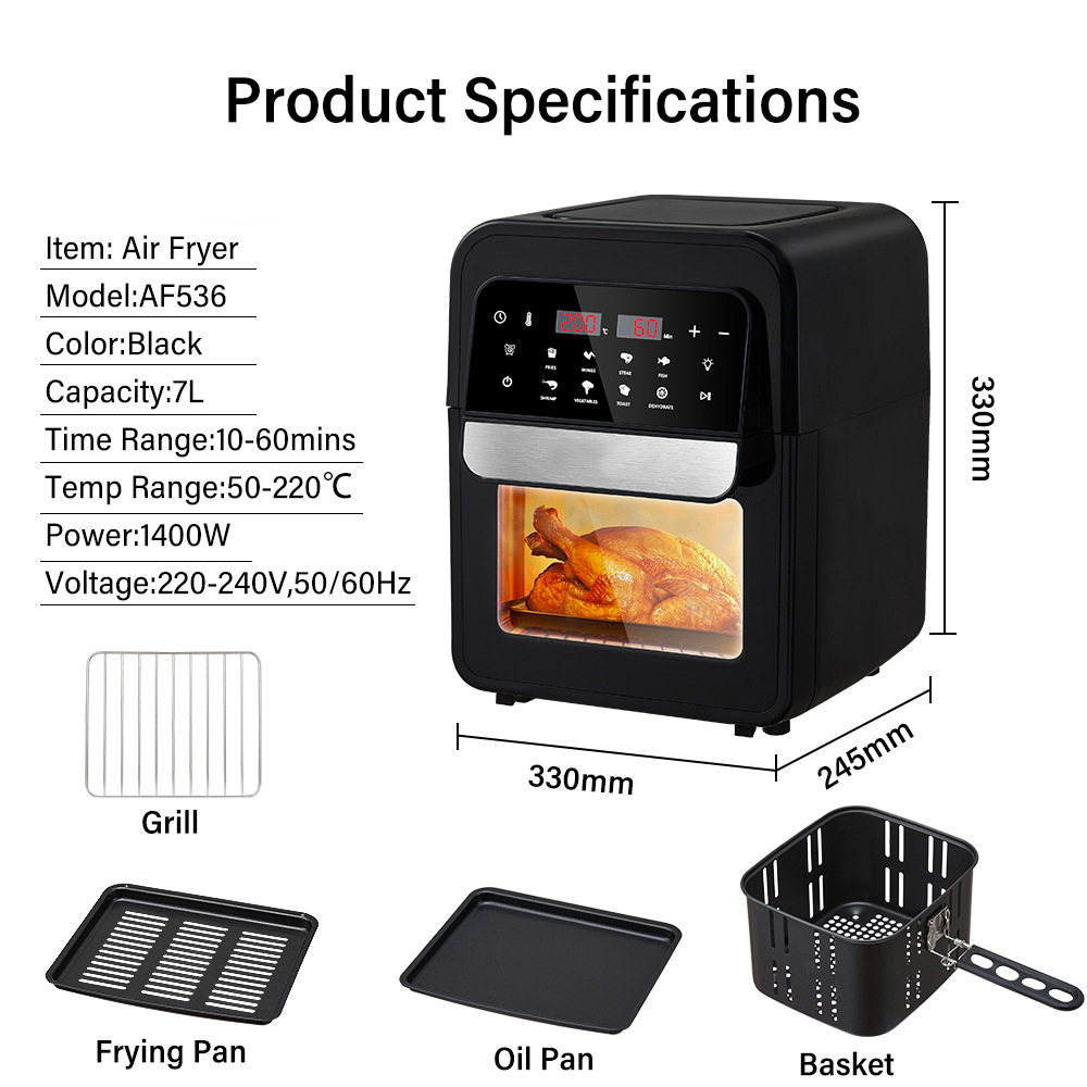 7L Large capacity Air Fryer Oven
